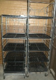 2 BAKING RACKS ON WHEELS W/TRAYS - WILL NOT SHIP - 2 TIMES MONEY