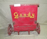 VTG. GANDY METAL SEED BOX - WILL NOT SHIP