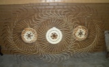 3 PRIMITIVE METAL HAY RAKE WHEELS - WILL NOT SHIP - 3 TIMES MONEY