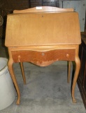 VINTAGE MAPLE STYLE SECRETARY DESK - WILL NOT SHIP