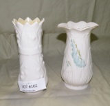 2 BELLEEK CERAMIC VASES - IRELAND