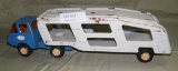PRESSED METAL TONKA TOYS AUTO TRANSPORT TRACTOR/TRAILER