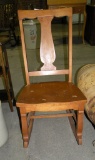 SEWING STYLE WOODEN ROCKING CHAIR - WILL NOT SHIP