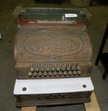 ANTIQUE NATIONAL BRASS CASH REGISTER - WORKS - WILL NOT SHIP