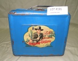 VTG. ALADDIN INDUSTRIES HOPALONG CASSIDY TIN LUNCH BOX W/THERMOS