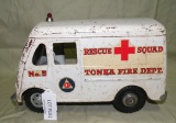 TONKA TOYS METAL RESCUE SQUAD TOY AMBULANCE