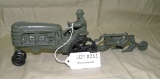 CAST IRON TRACTOR, PLOW SET
