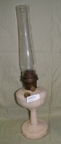 PINK LINCOLN DRAPE ALADDIN OIL LAMP