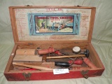 ANTIQUE LITTLE JIM MODEL TOOL CHEST W/TOOLS