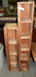 2 WOODEN ORGANIZERS - WILL NOT SHIP