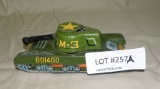 VINTAGE CIRCLE K TIN TOY MILITARY TANK - JAPAN