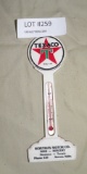 PLASTIC TEXACO THERMOMETER - WORMAN MOTOR CO., AURORA NE