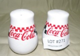 CERAMIC COCA-COLA SALT/PEPPER SET