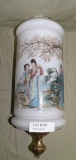 ORIENTAL THEMED GLASS HANGING LIGHT COVER