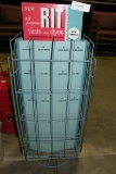 TIN RIT TINTS AND DYES ROTATING DISPLAY RACK - WILL NOT SHIP