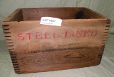 SMALL ARMS AMMUNITION WOODEN SHIPPING BOX