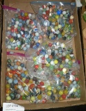 5 BAGS OF ASSORTED MARBLES