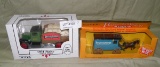 2 ERTL DIECAST METAL BANKS W/BOXES - 2 TIMES MONEY