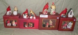 4 LENOX WINTER GREETINGS SALT/PEPPER SETS W/BOXES - 4 TIMES MONEY