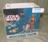 STAR WARS RECORD TOTE W/10 ASSORTED STAR WARS RECORDS - NO LID