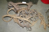 PRIMITIVE METAL LOUDEN SENIOR HAY BARN TROLLEY - WILL NOT SHIP
