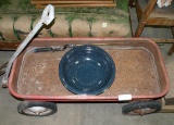 VINTAGE TRUE VALUE HARDWARE WAGON W/CONTENTS - WILL NOT SHIP