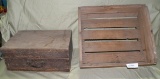 PRIMITIVE WOODEN BOX, WOODEN FRUIT CRATE