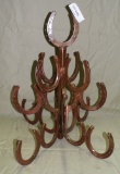 DECORATIVE HORSESHOE ART RACK