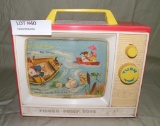 VTG. 1966 FISHER PRICE TOYS PLASTIC TWO TUNE TV TOY
