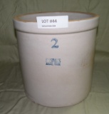 RUCKELS STONEWARE TWO GALLON CROCK