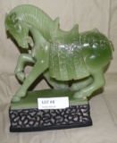 VINTAGE HORSE STATUE - POSSIBLY JADE