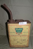 SEARLE PETROLEUM PRODUCTS TWO GALLON TIN OIL CAN