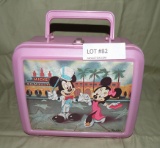 ALADDIN BRAND MICKEY/MINNIE MOUSE PLASTIC LUNCH PAIL W/2 THERMOS