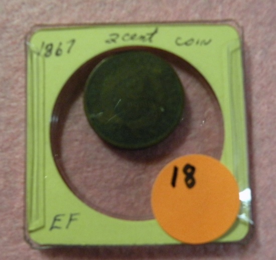 1867 TWO CENT PIECE