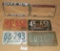 4 ASSORTED OLDER LICENSE PLATES, 2 LICENSE PLATE COVERS