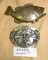 2 FISHING THEMED BELT BUCKLES