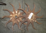 PAIR METAL CULTIVATOR SPROCKETS - EXPENSIVE TO SHIP