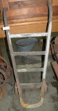 PRIMITIVE WOOD HANDLED BARREL CART - WILL NOT SHIP