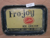 VTG. FRO-JOY ICE CREAM ADVERTISING TIN TRAY