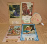5 OLD COLLECTIBLE ADVERTISING ITEMS - 4 CALENDARS