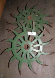 3 ROTARY HOE COULTER SPROCKETS - EXPENSIVE TO SHIP