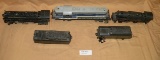 5 ASSORTED LIONEL TRAIN CARS, ENGINES