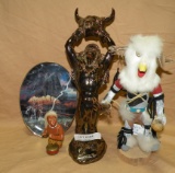 ASSORTED NATIVE AMERICAN COLLECTIBLES - 4 PCS.