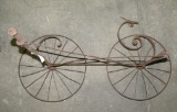 PARTIAL ANTIQUE METAL BUGGY, PARTS - WILL NOT SHIP