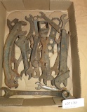 ASSORTED PRIMITIVE OPEN END WRENCHES