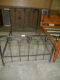 ANTIQUE IRON FULL SIZE BED FRAME - WILL NOT SHIP
