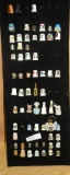FELT COVERED DISPLAY BOARD W/65 ASSORTED THIMBLES