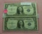 1935 E, F ONE DOLLAR SILVER STAR NOTES - 2 TIMES MONEY