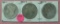 1881-S, 1882-S, 1887-O MORGAN SILVER DOLLARS - 3 TIMES MONEY