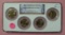 2007-P PRESIDENTIAL DOLLAR SET - GRADED MS65 - 4 COINS